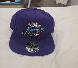 Mitchell & Ness Purple and Green  Utah Jazz Hat